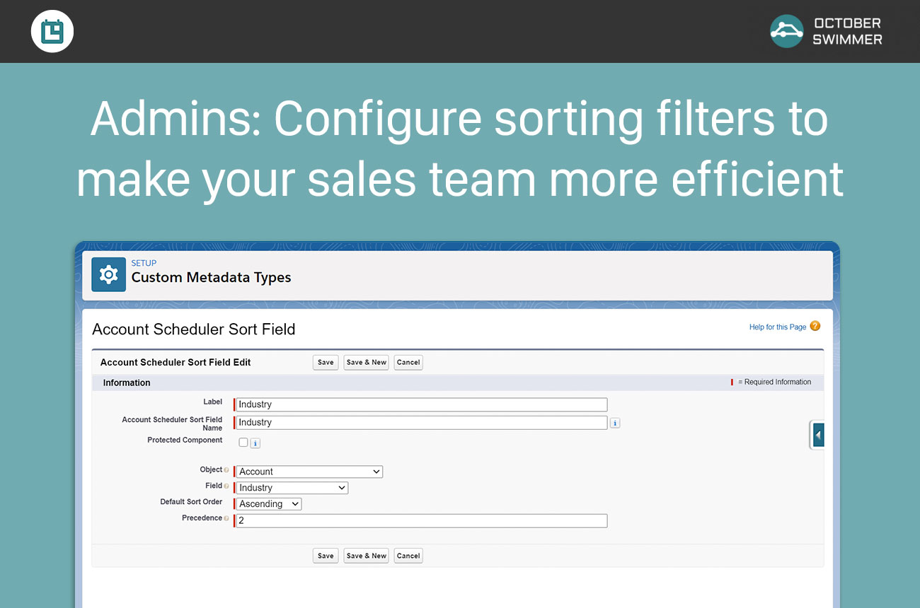 Admins can configure sorting filters to make your sales team more efficient